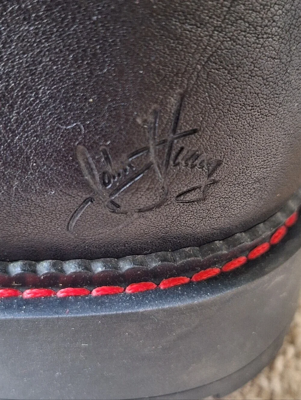 JOHN FLUEVOG Angel Maevey Black Leather Suede Green Piping Lace Up M 7.5 W 9.5